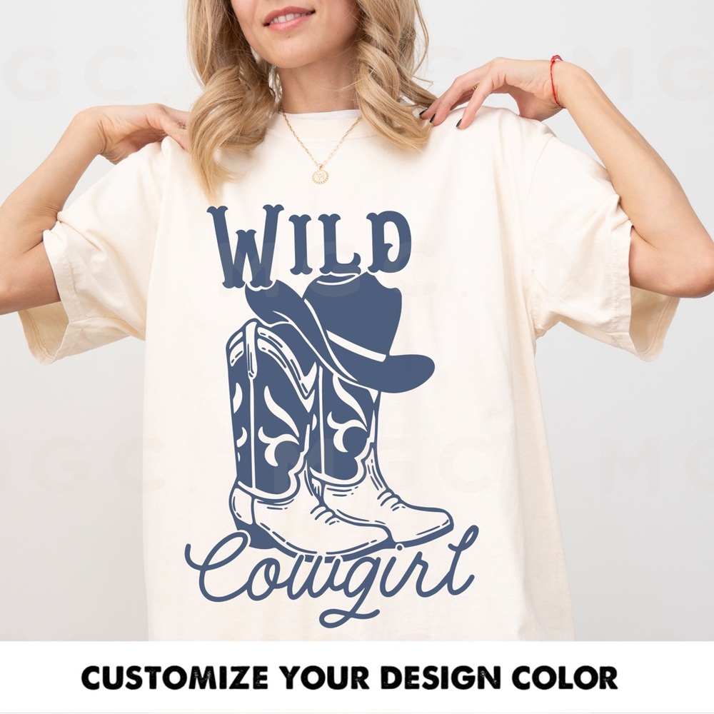 Comfort Colors Wild Cowgirl Graphic Tee